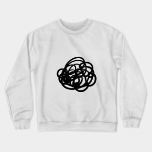 Confused Brain Thoughts of Squiggles Crewneck Sweatshirt